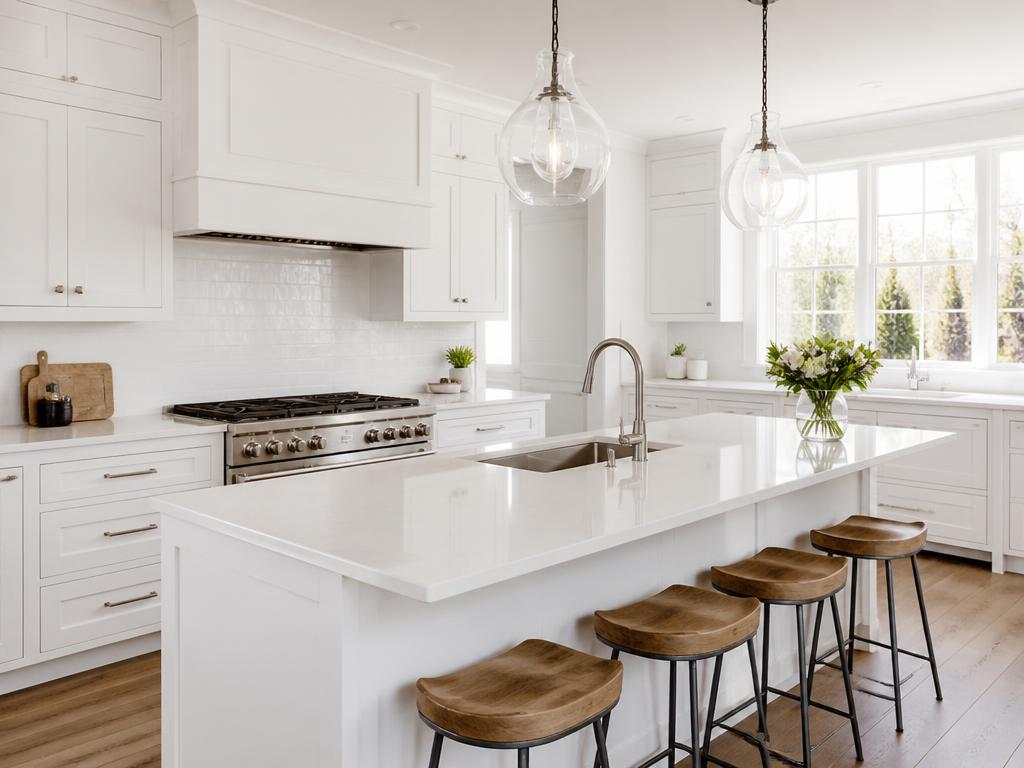 Spotless kitchen after a professional cleaning